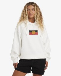 0 Otis Flag - Sweatshirt com capuz para Mulher Branco 24B413570 Billabong