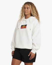 3 Otis Flag - Sweatshirt com capuz para Mulher Branco 24B413570 Billabong