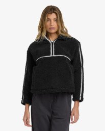 0 Getting Warm Sherpa - Fleece mit Reißverschlusskragen für Frauen Schwarz 24B414501 Billabong