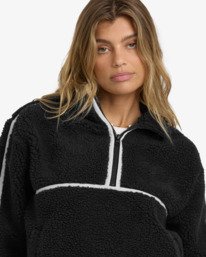 1 Getting Warm Sherpa - Fleece mit Reißverschlusskragen für Frauen Schwarz 24B414501 Billabong