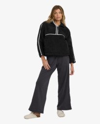 2 Getting Warm Sherpa - Fleece mit Reißverschlusskragen für Frauen Schwarz 24B414501 Billabong
