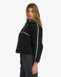 4 Getting Warm Sherpa - Fleece mit Reißverschlusskragen für Frauen Schwarz 24B414501 Billabong