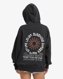 3 Sun & Waves - Kapuzenpulli für Frauen Schwarz 24B414503 Billabong