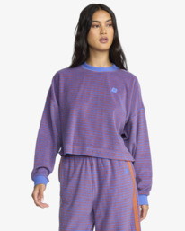 1 Waves For Days Terry - Sweatshirt for Women Purple 24B463509 Billabong