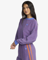 4 Waves For Days Terry - Sweatshirt for Women Purple 24B463509 Billabong