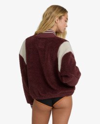 2 Batter - Felpa in sherpa da Donna Purple 24B481600 Billabong