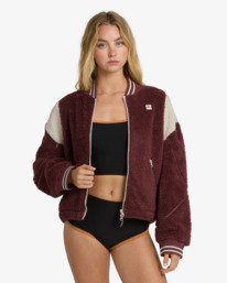 0 Batter - Felpa in sherpa da Donna Purple 24B481600 Billabong