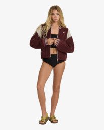 1 Batter - Felpa in sherpa da Donna Purple 24B481600 Billabong