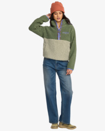 1 Horizon - Sweatshirt mit Stehkragen für Frauen Grün 24B483502 Billabong