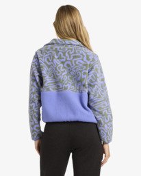 2 Rock Jetty Mock Neck - Zip Up Fleece for Women Purple 24B483503 Billabong