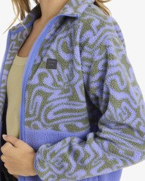 4 Rock Jetty Mock Neck - Zip Up Fleece for Women Purple 24B483503 Billabong