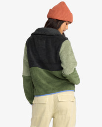 2 Switchback - Fleece mit Reißverschluss für Frauen Grün 24B483505 Billabong