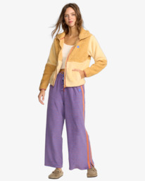 2 Switchback - Fleece mit Reißverschluss für Frauen Beige 24B483505 Billabong