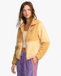 4 Switchback - Fleece mit Reißverschluss für Frauen Beige 24B483505 Billabong