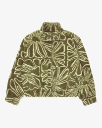 5 First Light - Felpa in sherpa da Donna Green 24B484503 Billabong