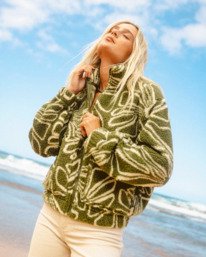 0 First Light - Polaire en sherpa pour Femme Vert 24B484503 Billabong