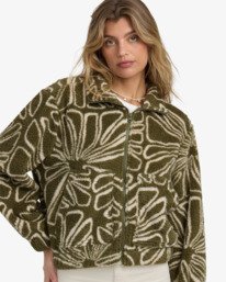 1 First Light - Felpa in sherpa da Donna Green 24B484503 Billabong