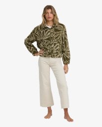 2 First Light - Felpa in sherpa da Donna Green 24B484503 Billabong