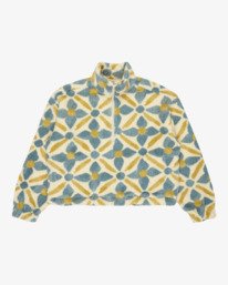 5 All The Time Sherpa - Fleece met Halve Rits für Dames Blue 24B484504 Billabong