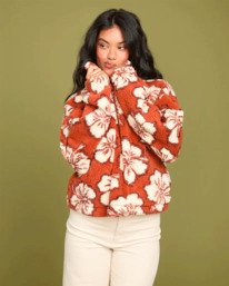 0 All The Time Sherpa - Polaire demi-zip pour Femme Marron 24B484504 Billabong