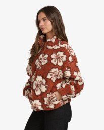 4 All The Time Sherpa - Fleece met Halve Rits für Dames Brown 24B484504 Billabong
