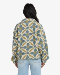 3 All The Time Sherpa - Fleece met Halve Rits für Dames Blue 24B484504 Billabong