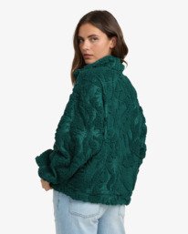 3 All The Time Sherpa - Fleece met Halve Rits für Dames Pink 24B484504 Billabong