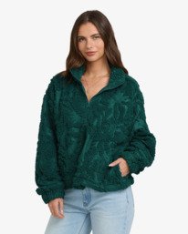 4 All The Time Sherpa - Fleece met Halve Rits für Dames Pink 24B484504 Billabong