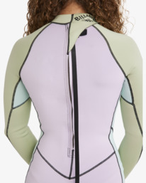 4 2/2mm Spring Fever Natural - Back Zip Long Sleeves Springsuit for Women Green 24BW191504 Billabong