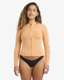 0 1mm Peeky Natural - Lang&auml;rmlige Neopren-Jacke f&uuml;r Frauen Orange 24BW193500 Billabong