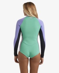 3 2/2mm Salty Dayz Natural - Long Sleeve Springsuit for Women Blue 24BW193503 Billabong