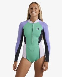1 2/2mm Salty Dayz Natural - Long Sleeve Springsuit for Women Blue 24BW193503 Billabong