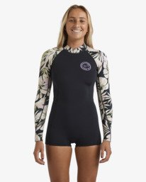 0 2/2mmSpring Fever Natural - Long Sleeve Springsuit for Women Black 24BW193504 Billabong