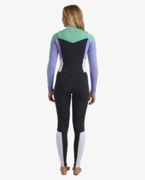 3 4/3mm Salty Dayz Natural - Chest Zip Wetsuit for Women Blue 24BW193506 Billabong