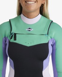 4 4/3mm Salty Dayz Natural - Chest Zip Wetsuit for Women Blue 24BW193506 Billabong