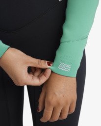 7 4/3mm Salty Dayz Natural - Chest Zip Wetsuit for Women Blue 24BW193506 Billabong
