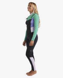 2 4/3mm Salty Dayz Natural - Chest Zip Wetsuit for Women Blue 24BW193506 Billabong