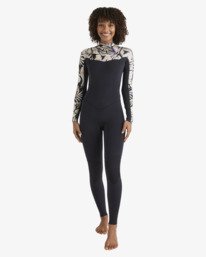 0 4/3mm Salty Dayz Natural - Chest Zip Wetsuit for Women Black 24BW193506 Billabong