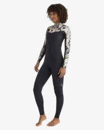2 4/3mm Salty Dayz Natural - Chest Zip Wetsuit for Women Black 24BW193506 Billabong