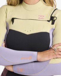 3 3/2mm Synergy Natural - Chest-Zip-Neoprenanzug f&uuml;r Frauen Grau 24BW193514 Billabong