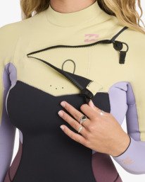 6 3/2mm Synergy Natural - Chest-Zip-Neoprenanzug f&uuml;r Frauen Grau 24BW193514 Billabong