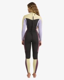 2 3/2mm Synergy - Back Zip Wetsuit for Women Grey 24BW211601 Billabong