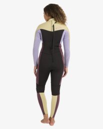 2 4/3mm Synergy - Neoprenanzug mit R&uuml;ckenrei&szlig;verschluss f&uuml;r Frauen Grau 24BW211603 Billabong