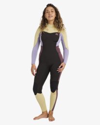 1 4/3mm Synergy - Neoprenanzug mit R&uuml;ckenrei&szlig;verschluss f&uuml;r Frauen Grau 24BW211603 Billabong