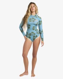 1 2/2mm Glider - Long Sleeve Back Zip Springsuit for Women Blue 24BW244501 Billabong
