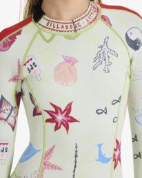 3 2/2mm Glider - Lang&auml;rmliger Springsuit mit Rei&szlig;verschluss am R&uuml;cken f&uuml;r Frauen Gr&uuml;n 24BW244501 Billabong