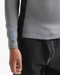 6 1/1mm Boys Absolute Natural - Casaco de fato de surf com fecho nas costas para Rapazes 8-16 Cinza 24CW191508 Billabong