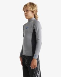 1 1/1mm Boys Absolute Natural - Casaco de fato de surf com fecho nas costas para Rapazes 8-16 Cinza 24CW191508 Billabong