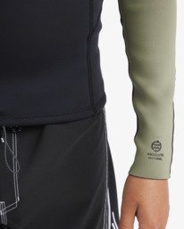4 1/1mm Boys Absolute Natural - Wetsuit Jack met Achterrits voor Jongens 8-16 Green 24CW191508 Billabong