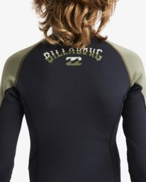 6 1/1mm Boys Absolute Natural - Wetsuit Jack met Achterrits voor Jongens 8-16 Green 24CW191508 Billabong